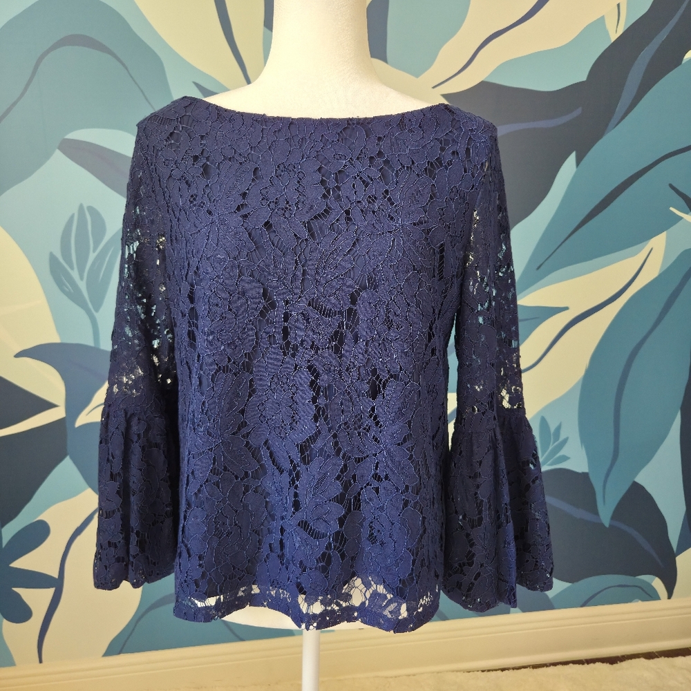 Laundry by Shelli Segal Navy Top